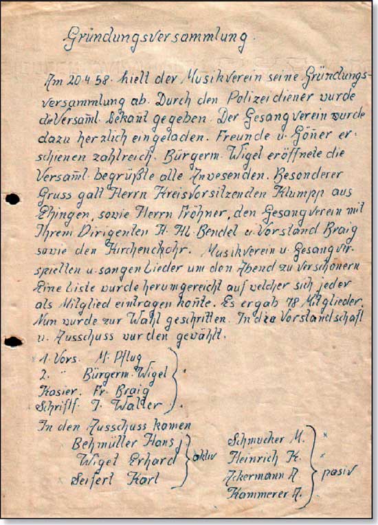 Gründungsversammlung
