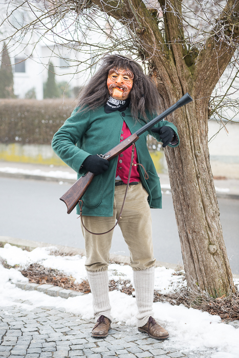 Schirk mit Flinte